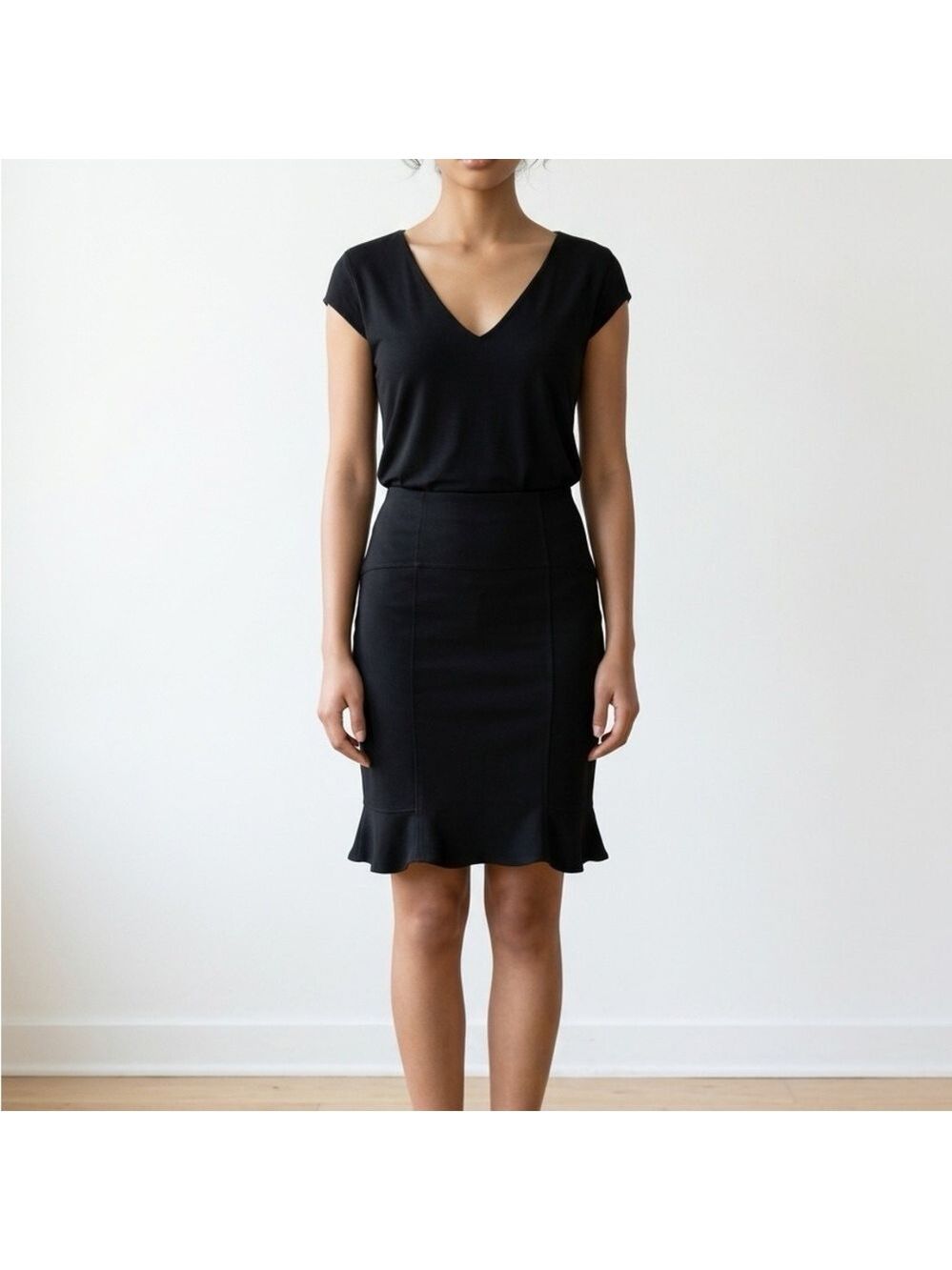 Elegant Black Pencil Skirt for Women